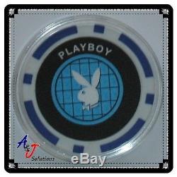 Playboy Set of Five Poker Chip Card Guard Protectors
