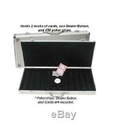 Poker Cards Professional Table Set with Case Chip Display Holder World Series