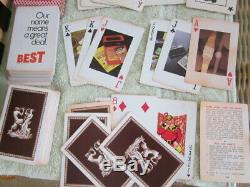 Poker Chip Caddy Cards Set Mahogany Box Bakelite- 400 6 gram chips KEM, US