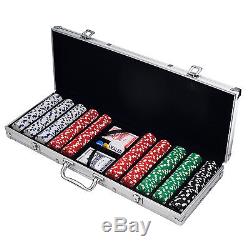Poker Chip Hold Em Set Case Game Kit With Aluminium Case