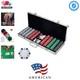 Poker Chip Set 11.5g Poker Set with Cards, Buttons, Carrying Case, and 500