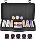 Poker Chip Set, 300-Piece Poker Set, Complete Poker Playing Game Set with Carryi