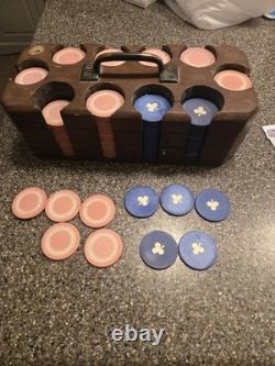 Poker Chip Set Vintage Collectable Poker Set