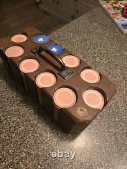 Poker Chip Set Vintage Collectable Poker Set