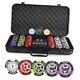 Poker Chip Set with Denominations, 300 PCS 14 300PCS Chips with Special Card