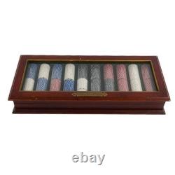 Poker Chip Set with Mahogany Case