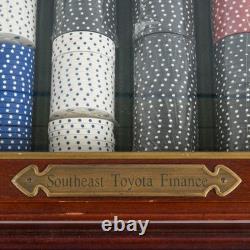 Poker Chip Set with Mahogany Case