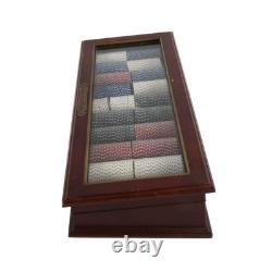 Poker Chip Set with Mahogany Case