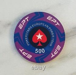 Poker Chip set 100 POKERSTARS EPT Ceramic Chips, 100 pieces with case