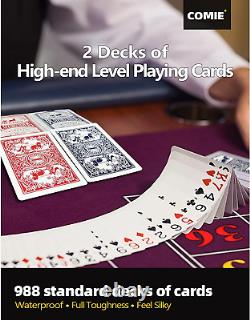 Poker Chips, 400Pcs 14 Gram Poker Chip Set with Deluxe Travel Case