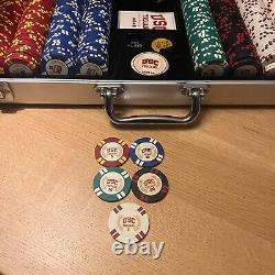 Poker Chips 500PCS Poker Chip Set USC Game Aluminum Case University Southern Cal