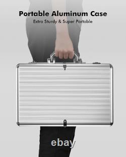 Poker Chips 500Pcs 11.5G with Denominations, Casino Numbered Chips Set with Alum