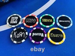 Poker Chips 500pcs Build Your Set (Rock Bands) 11.5g