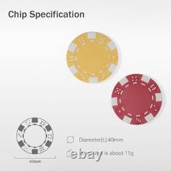 Poker Chips 800pc Set for Texas Holdem & Roulette