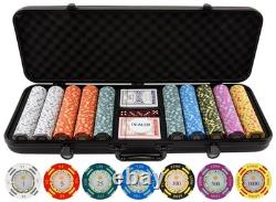 Poker Chips Clay Poker Chips Set 13.5g 500 Piece Crown Casino Poker Set w