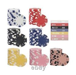 Poker Chips, Poker Chips Set for Card Board Game, 11.5 Gram, for Texas Hold'em