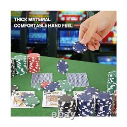 Poker Chips, Poker Chips Set for Card Board Game, 11.5 Gram, for Texas Hold'em