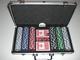 Poker Chips Set 300 Piece Leather Case -11.5 Gram