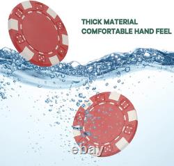 Poker Chips Set, 500 Pcs Poker Chips for Texas Holdem, Blackjack Poker Games, Poke