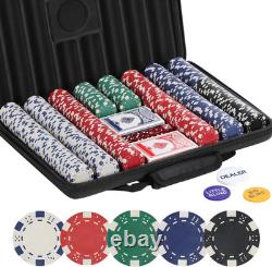 Poker Chips Set, 500 Pcs Poker Chips for Texas Holdem, Blackjack Poker Games, Poke