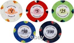 Poker Chips Set 500Pc Monaco Casino 13.5G Clay Poker Chips Set by Strong Al