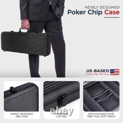 Poker Chips Set 500pc Monaco Casino 13.5g Clay Medium, Blue, green, white