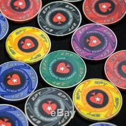 Poker Chips Set Bulk Order Customize Denomination Ept Pokerstar Ceramic Material