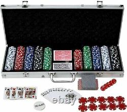 Poker Chips Set Casino 500 Pcs Casino Style Poker Chips Set in Aluminium Case