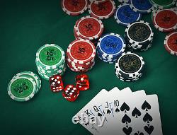 Poker Chips Set Professional Poker Set 11.5 Gram Casino Chips with Denominations