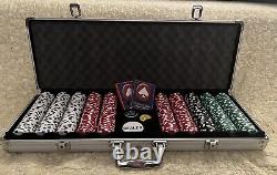 Poker Chips Set for Cards Texas Holdem Heavy Aluminum Travel Case