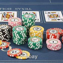 Poker Chips Set for Texas 14 Gram 500 Poker Chips 6 colors
