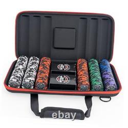 Poker Chips Set with Case 300 Clay Poker Chips 2 Card 300 Clay Chip Set