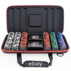 Poker Chips Set with Case 300 Clay Poker Chips 2 Card 300 Clay Chip Set