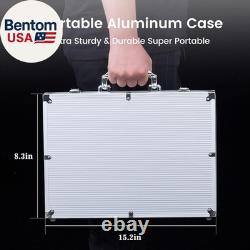 Poker Chips with Numbers, 500Pcs Poker Chip Set with Aluminum Travel Case, 11.5 Gr