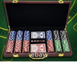 Poker Set-300 Chips With Case, Custom Engraving