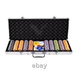 Poker Set 500 Pcs Ceramic Chips With Case