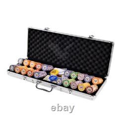 Poker Set 500 Pcs Ceramic Chips With Case