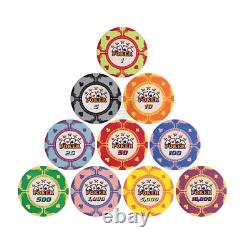 Poker Set 500 Pcs Ceramic Chips With Case