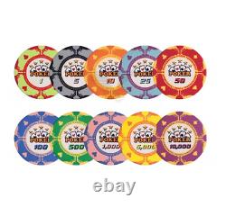 Poker Set 500 Pcs Ceramic Chips With Case