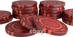 Poker Set Corrado 300 Clay Poker Chips (14 G) with Aluminum Case, Plastic Pl