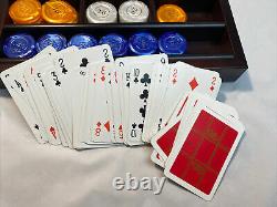 Poker Set Renzo Romagnoli Luxury Poker Set Wooden Box Rare New In Box WOW