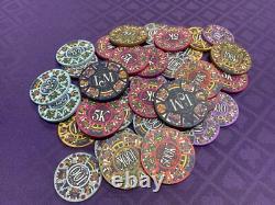 Poker Tournament Set Aztec 2.0 (948 Ceramic Chips) Read Descripcion! No Case
