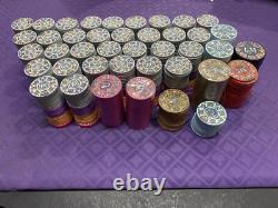 Poker Tournament Set Aztec 2.0 (948 Ceramic Chips) Read Descripcion! No Case
