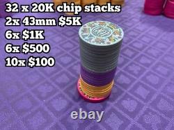 Poker Tournament Set Aztec 2.0 (948 Ceramic Chips) Read Descripcion! No Case