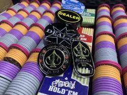 Poker Tournament Set Aztec 2.0 (948 Ceramic Chips) Read Descripcion! No Case