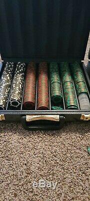 Poker chip set with case