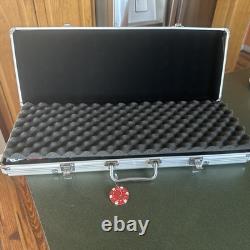 Poker chips set with aluminum locking case. Huge Set Very Heavy. Comes Complete