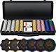 Premium 300/500 PCS Clay Poker Chips Set with Luxury Case