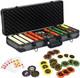 Premium 500 PCE Clay Poker Chip Set with Cards & Case for Texas Hold'Em