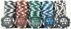 Premium 500pc Poker Chips Set with Unique Denominations & Durable Storage Case